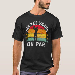 60. Geburtstag Golf Pun Retro Sonnenuntergang 60 J T-Shirt