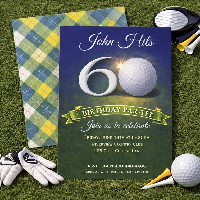 60. Geburtstag Golf Thema  Einladung (Von Creator hochgeladen)
