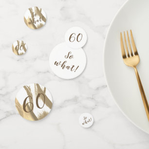 60. Geburtstag Inspiration Golden Tulip Blüte Konfetti