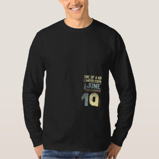 60. Geburtstag Juni 1961 60 Jahre alter 60. Geburt T-Shirt