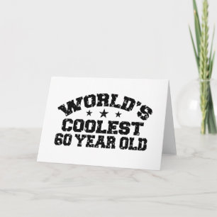 60. Geburtstag Karte