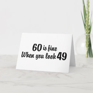60. Geburtstag Karte