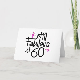 60. Geburtstag Karte