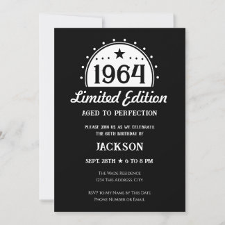 60. Geburtstag Limited Edition Einladung