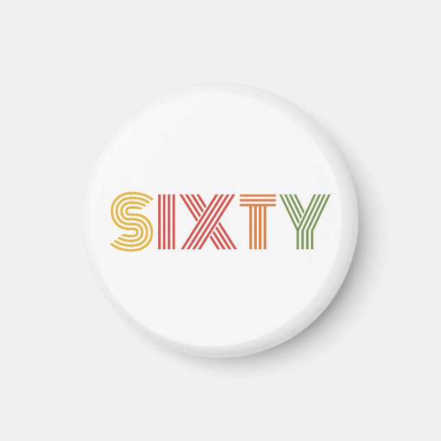 60. GEBURTSTAG MAGNET (Vorne)