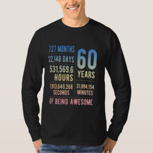 60. Geburtstag Männer & Frauen Funny 60 Jahre alt T-Shirt
