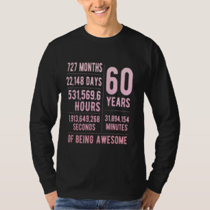 60. Geburtstag Männer & Frauen Funny 60 Jahre alt T-Shirt