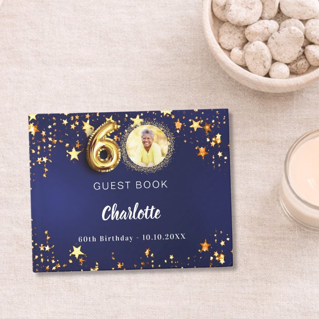 60. Geburtstag Marinebar Goldsterne Foto Gästebuch (Von Creator hochgeladen)