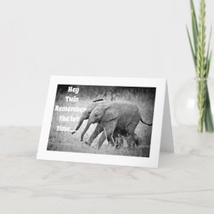 **60. GEBURTSTAG** MÖCHTE MEIN ***TWIN*** KARTE