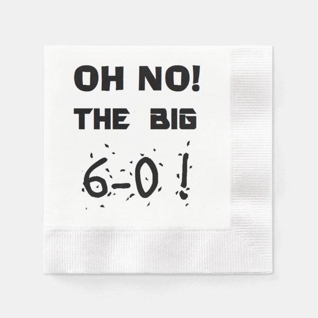 "60. Geburtstag" Napkins Serviette (Vorderseite)