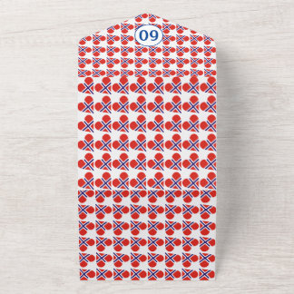 60. Geburtstag Norwegische Herzenflagge blau All In One Einladung