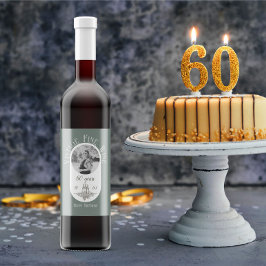 60. Geburtstag Persönliche Imitate Vintag Weinetikett