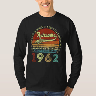 60. Geburtstag Phantastisch seit September 1962 60 T-Shirt