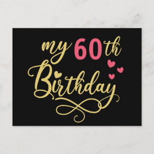 60. Geburtstag Postkarte