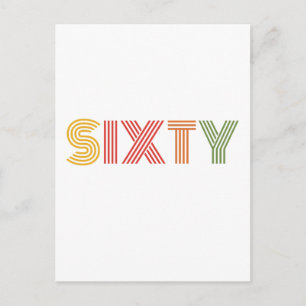 60. GEBURTSTAG POSTKARTE