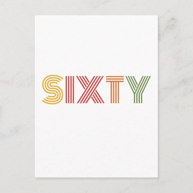 60. GEBURTSTAG POSTKARTE (Vorderseite)
