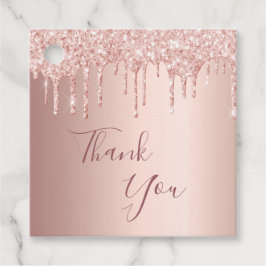 60. Geburtstag Rose Gold Glitzer Tropfen vielen Da Geschenkanhänger