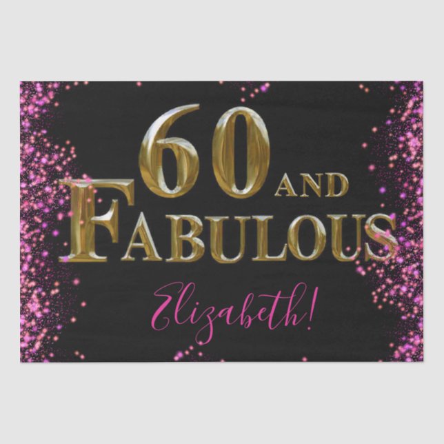 60. Geburtstag  Seidenpapier (Vorderseite)