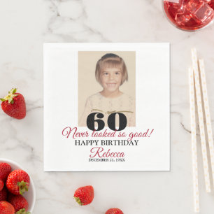 60. Geburtstag Serviette