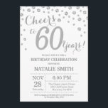 60. Geburtstag Silber Glitzer Diamond Einladung<br><div class="desc">60. Geburtstag Einladung mit Silver Glitzer Diamond Hintergrund. Silver Confetti. Erwachsener Geburtstag. Männer oder Frauen zum Geburtstag. Für weitere Anpassungen klicken Sie bitte auf die Schaltfläche "Anpassen" und verwenden Sie unser Designwerkzeug,  um diese Vorlage zu ändern.</div>
