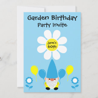 60. Geburtstag Sommergarten Party Einladung