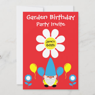 60. Geburtstag Sommergarten Party Einladung