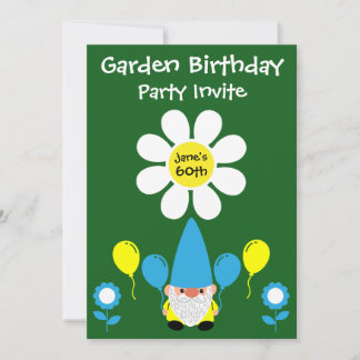 60. Geburtstag Sommergarten Party Einladung