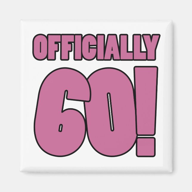 60. Geburtstag Spaß Magnet (Vorne)