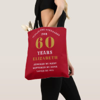 60. Geburtstag Standards Red Gold Ihren Namen hinz