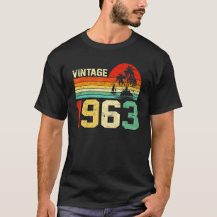 60. Geburtstag Vintag 1963 Retro Männer Frauen 60 T-Shirt