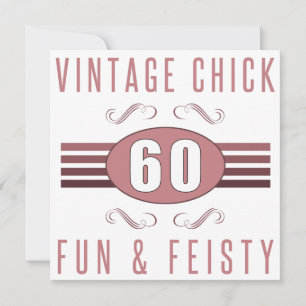 60. Geburtstag Vintage Huhn Karte