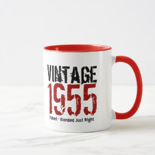 60. Geburtstag Vintages 1955 oder irgendein Jahr Tasse