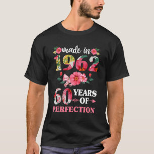 60. Geburtstag von Frauen, 1962 60 von Perfec T-Shirt