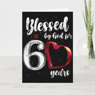 60. Geburtstag Von Gott Gesegnet Für 60 Jahre Gebu Karte