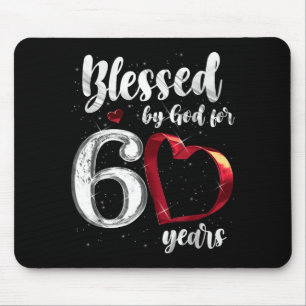 60. Geburtstag Von Gott Gesegnet Für 60 Jahre Gebu Mousepad