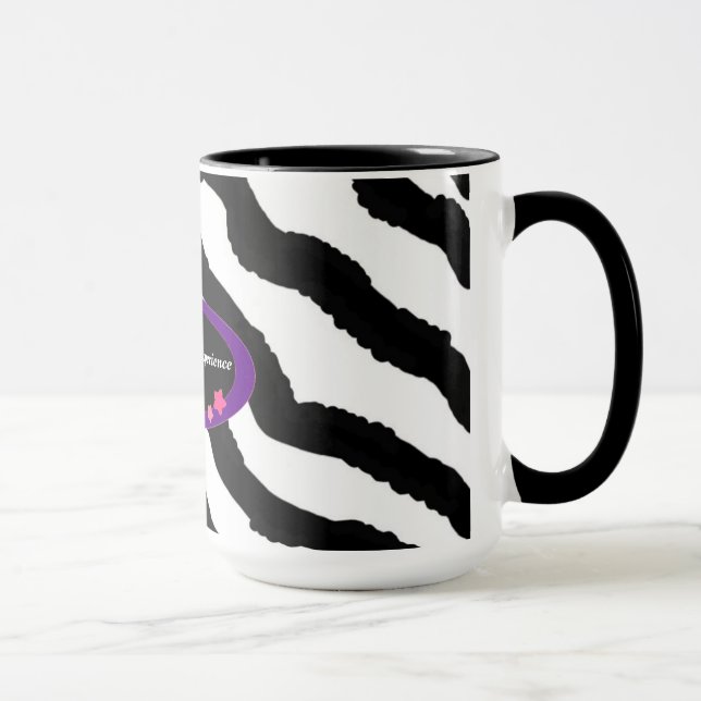 60. Geburtstag Zebra Fur Print Tasse (Rechts)