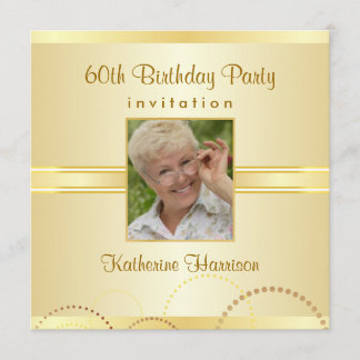 60. Geburtstags-Party - kundenspezifische Einladung