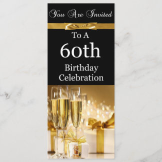 60. Geburtstags-Party-personalisierte Einladung