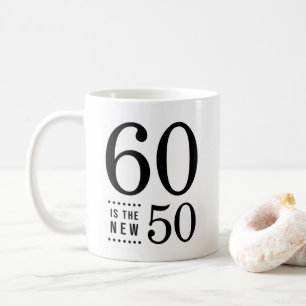 60. Geburtstags-Schwarzes 60 ist die neuen 50 Kaffeetasse