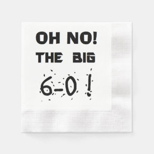 "60. Geburtstags-" Servietten