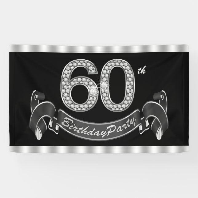 60. Geburtstagsfeier Banner (Horizontal)