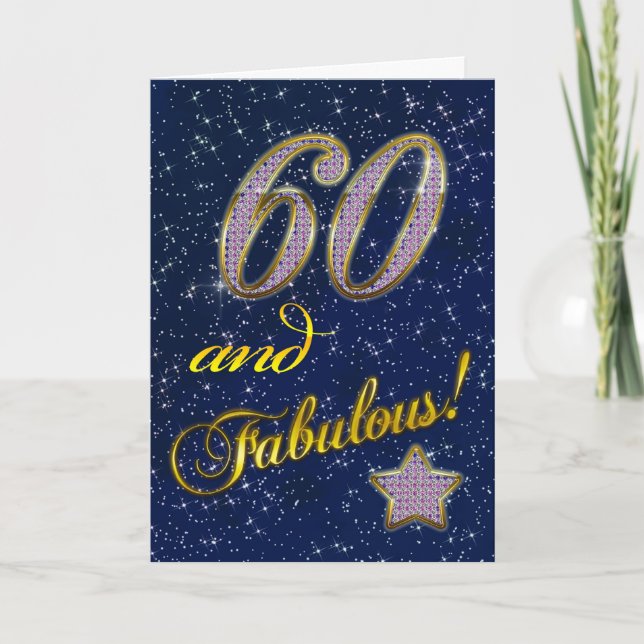 60. Geburtstagsfeier Einladung (Vorderseite)