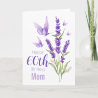60. Geburtstagsfeier Mama Lavender-Duft Butterfly