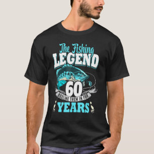 60. Geburtstagsfischerei 60 Jahre alter Fischer 19 T-Shirt