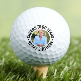 60. Geburtstagsfoto Golfball