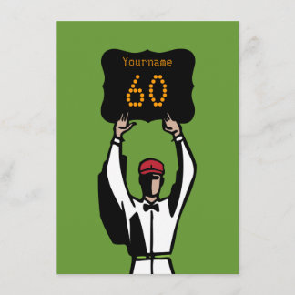 60. Geburtstagsfußball-Party Einladung - Offiziell