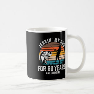 60. Geburtstagsgeschenk für Fischer Männer Funny F Kaffeetasse