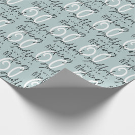 60 Geburtstagsgeschenk gut aussehen lassen Geschenkpapier