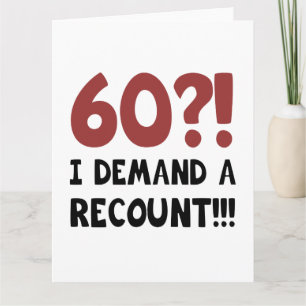 60. Geburtstagsgeschenk Karte