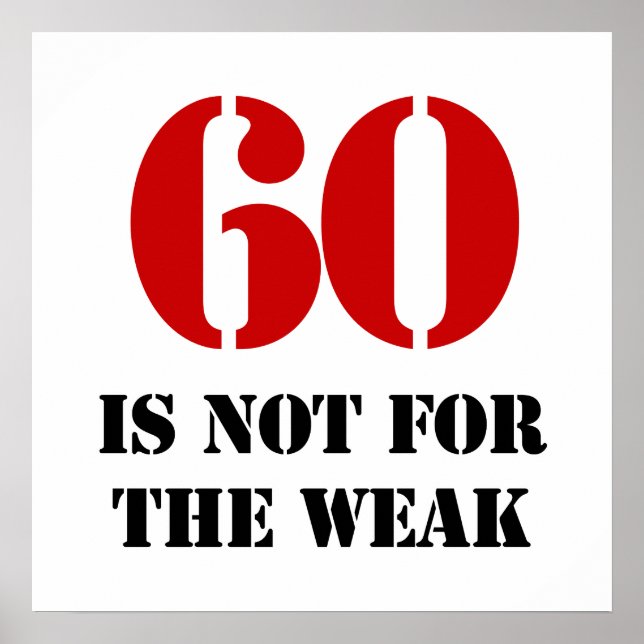 60. Geburtstagsgeschenk Poster (Vorne)